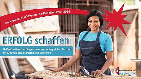 Weihnachtsaktion 2026, ERFOLG schaffen für junge Fachkräfte in Westafrika