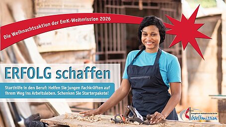 Weihnachtsaktion 2026, ERFOLG schaffen für junge Fachkräfte in Westafrika